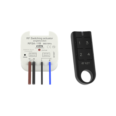 RFSET-SK-Z1 Spínací aktor 1 funkce, klíčenka (RFSA 11B+RF KEY/černá)