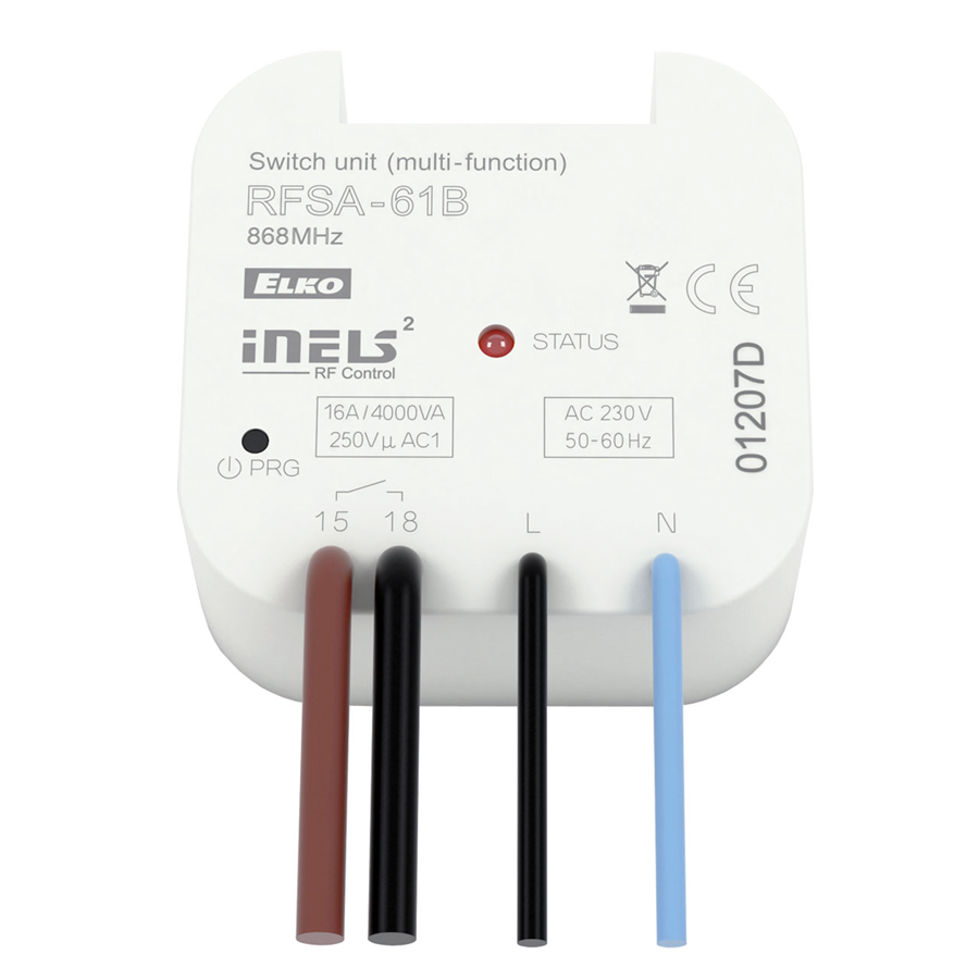 RF spínací aktor RFSA-61B/230V 6 funkcí, 1 x spínací 16A