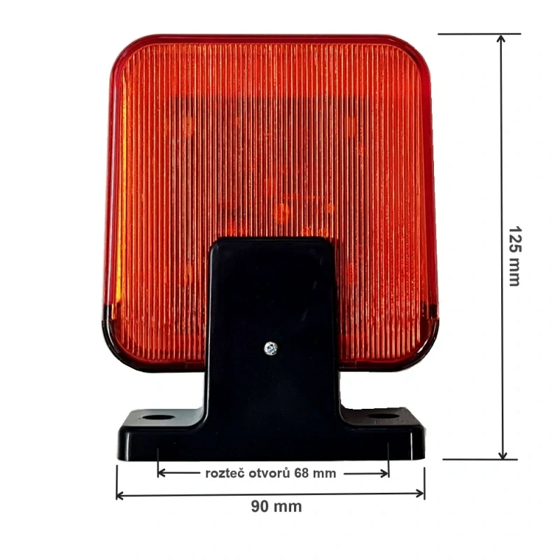 Maják oranžový plochý 12-240V