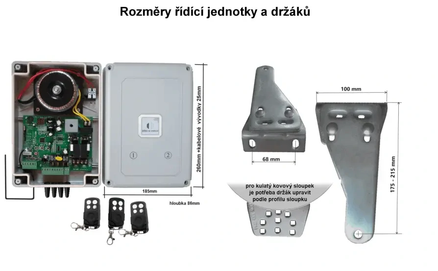 Pohon pro jednokřídlá vrata A2.4