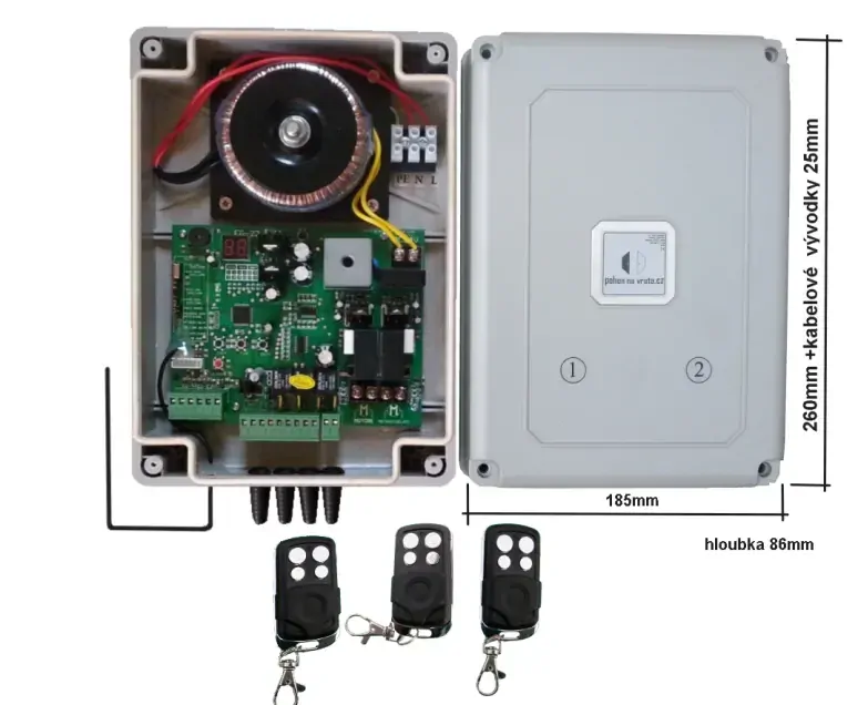 Pohon pro dvoukřílová vrata A3 De Luxe
